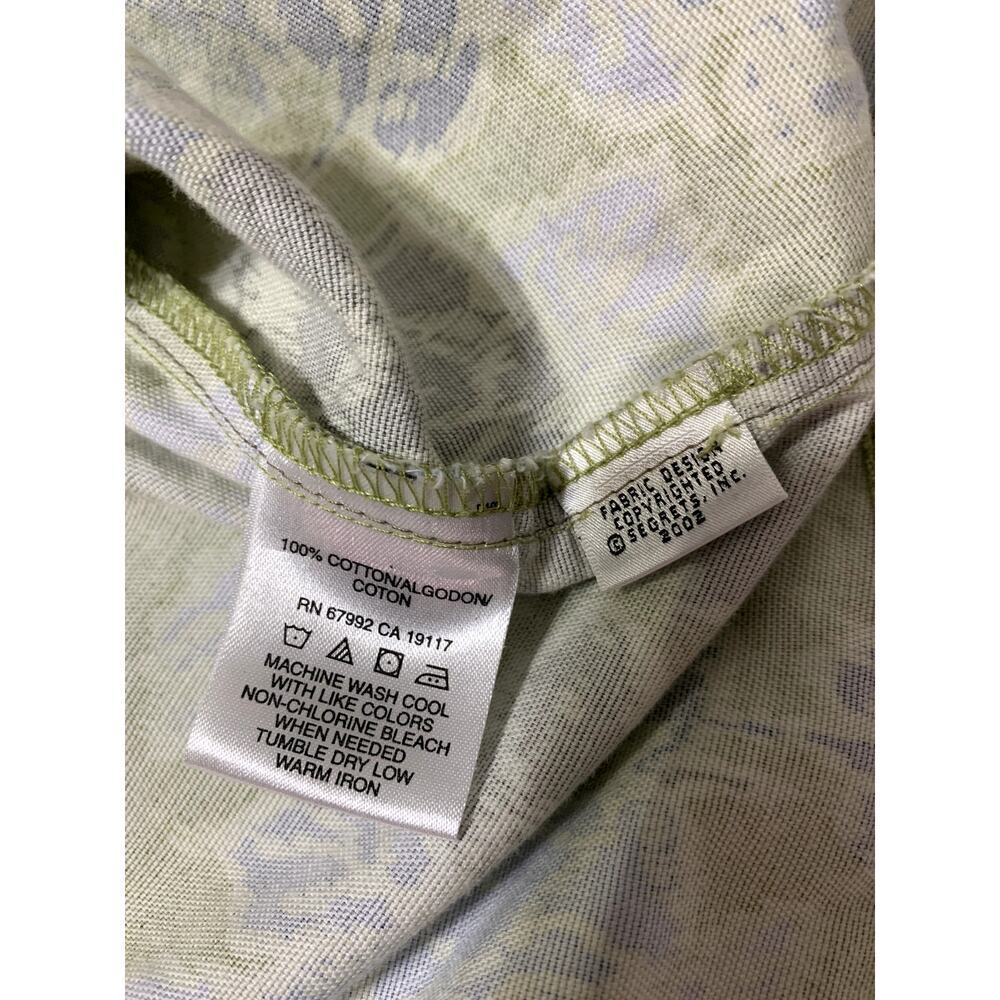 So Blue Sigrid Olsen Shacket Women's 14 Floral 100% Cotton Feminine Casual - Picture 8 of 8